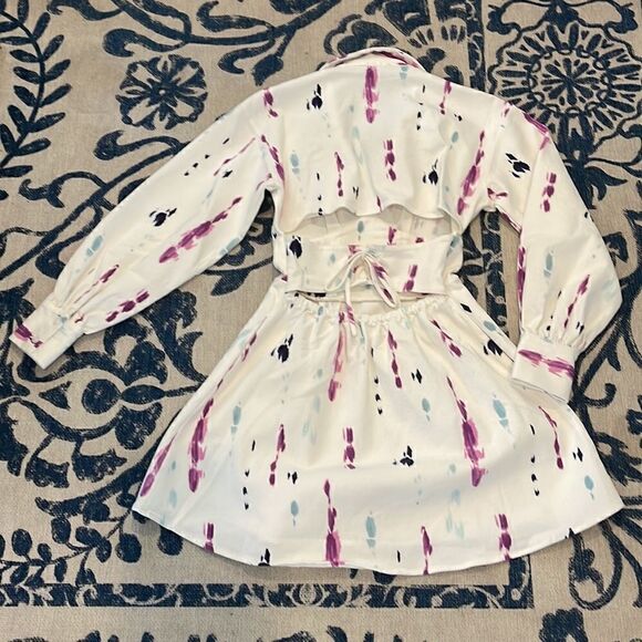 New With Tags ROYALTY BY MALUMA Tie dye jean dress XS - Picture 5 of 5